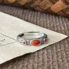 Anillo bañado en plata nuevo estilo vintage estilo literario y artístico Joker estilo nacional patrón de nube auspiciosa venta directa de fábrica para niña