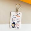 Cubierta Protectora para Tarjeta de Autobús de Estilo Japonés Tarjeta de Comida para Estudiantes Tarjeta de Identificación para el Trabajo en el Campus Llavero Integrado para Tarjeta de Acceso Femenina