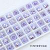 Dongzhou Cristal K9 taladro boutique accesorios de joyería DIY taladro para uñas revestido taladro cuadrado gordo color colorido taladro fondo afilado mayoreo