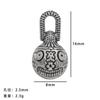 Estilo Antiguo Bestia Devoradora de Oro Pulsera de Cadena de Plata Accesorios DIY Accesorios de Cristal Kit de Materiales para Pulsera con Patrón de Nube