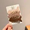 Pinza de pico de pato para maquillaje de moda estilo coreano, básico y simple, alto valor estético, pinza lateral, no deja marca, nuevo modelo 2026, pinza para el cabello elegante
