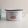 Taza Retro de Esmalte Pájaro Azul para Fideos Instantáneos Lonchera Japonesa para Fideos Instantáneos Taza Doméstica para Fideos Instantáneos con Tapa