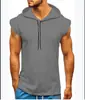 2021 Nuevo AliExpress Amazon ebay Chaleco Deportivo de Fitness sin Mangas para Hombre con Cordón y Capucha Hombre