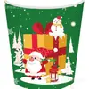 Mm125 Navidad Árbol de Navidad Anciano Fiesta de Año Nuevo Vajilla 8 Personas Set de 4 Piezas Plato de Papel Servilleta de Papel Vaso de Papel