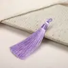 Marcador de página de borla de poliéster de 8 cm estilo chino, accesorio de borla para ropa, colgante decorativo, textiles para el hogar y otros artículos.