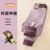Calças Espessas Leves e Quentes de Outono e Inverno para Meninos e Meninas, Calças Térmicas Infantis Escovadas Sem Costura de Outono, Essencial para Uniforme Escolar