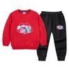 Traje deportivo de otoño para niños y niñas, primavera y otoño 2022, nuevo conjunto de dos piezas informal con pantalones y suéter para bebés