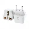 WD-9C enchufe de conversión estándar europeo de 4.0 mm empotrado China a estándar europeo enchufe de alimentación estándar europeo uno a dos