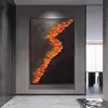 Impresión Giclée Plana Artística, Arte de Pared Abstracto para Sala de Estar, Decoración de Vestíbulo, Estilo Moderno Minimalista de Lujo Ligero