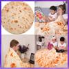Manta Burrito Transfronteiriça Manta Pizza Estampada Digitalmente Manta de Cochilo de Flanela Manta Tortilla Dupla Face