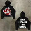 Sudadera con capucha para hombre Y2K Harajuku Hip Hop Estampado Gráfico de Dibujos Animados Pullover Moda Casual Holgada Sudaderas Hombre