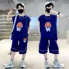 Conjunto Deportivo Elegante de Manga Corta para Niños Verano Niños Nuevo Estilo 101.25kg Conjunto de Piezas Avi Conjunto de Ropa de Verano para Niños Mayores