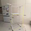 Tendedero Plegable Transfronterizo, Nuevo Estante de Almacenamiento Multifuncional en Forma de Ala, Perchero de Ropa Multicapa Móvil y Plegable