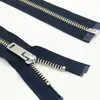 Cremallera YKK en Stock No. 5 Cremallera Negra de Cobre Blanco Níquel Metálico de Una Vía 50-90cm Cremallera, Tres Cabezales de Cremallera para Elegir