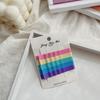 Clip lateral Clip de un carácter Horquilla para la parte posterior de la cabeza para mujer Horquilla colorida Flequillo roto Clip exquisito Sombrero pequeño Verano