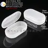 Caja de Almacenamiento de Tapones para los Oídos de Esponja, Mini Caja para Pendientes, Caja de Plástico para Auriculares, Caja Cuadrada Pequeña, Caja Redonda Pequeña, Caja de Embalaje para Tapones para los Oídos de 5 Compartimentos