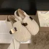 Primer Encuentro Zapatos de Mujer Suaves de Temporada 2026 Invierno Nuevo Estilo Coreano Retro Planos sin Cordones Mocasines Zapatos de Algodón con Forro de Polar para Uso en Exteriores