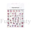 Pegatinas de Arte para Uñas Nuevas Transfronterizas 5D en Relieve Estéreo Estampado en Caliente Línea Francesa Flor Enrollada Encaje Flor Flor de Uña Pegatinas