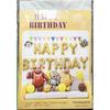Traje de baño Celebridad de Internet Escena de Fiesta de Cumpleaños Diseño traje Oso Feliz Cumpleaños Banner de Globos Vestir Atmósfera Vida