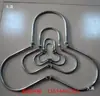 Soporte Galvanizado en Forma de U Tornillo en Forma de U Sujetador de Tubería Abrazadera en Forma de U con Doble Tuerca Soporte para Tubería de Agua