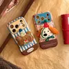 Muñeco de Animal de Peluche Adecuado para Funda de Teléfono 17Promax Apple iPhone 18 3D 16 Cuero 14 Funda Suave 15