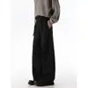 Calça casual de cor sólida estilo vintage old money para homens, nova tendência de primavera e outono marca cleanfit calça de perna reta