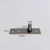 Mola de piso de porta de vidro, extensão do eixo superior, peça de hardware, acessórios de fixação de eixo fixo simples de aço inoxidável