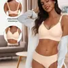 Popular Europeo y Americano Talla Grande Suave Gelatina Sin Costuras Sujetador con Efecto Push-Up, Sin Varillas, Hermoso Diseño de Espalda, Venta al por Mayor Disponible en Amazon