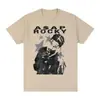 Camiseta Retro Asap Plus Size Tendência Hip Hop Algodão Camiseta Masculina Nova Top Feminino Retro Japonês Cor Sólida Tipo Reto