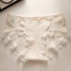 Fios coloridos Puro algodão puro natural Roupa íntima feminina 7A Bacteriostático Sem costura Algodão puro Virilha Classe A Bebê Algodão Sexy Renda Roupa íntima
