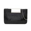 Bolsa feminina transfronteiriça 2024 Nova chegada Estilo crocodilo Bolsa feminina elegante Bolsa de ombro com corrente Bolsa transversal Bolsa vintage