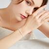 Pulsera de Plata de Ley s925 con Cristales de Zirconia, Moda, Completa de Diamantes, Personalidad, Pulsera Elástica de Personalidad para Mujer, Comercio Exterior Europeo y Americano, Venta al por Mayor