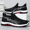 Comercio Exterior Zapatos de Hombre de Punto Grande Talla Grande Transfronterizo Temu Etiqueta Personalizada Zapatos Casuales Tiburón Suela Suave Malla Transpirable Zapatos Deportivos Zapatos Individuales