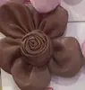 9cm Elegante Exquisito Cuero Sintético PU Cuero Combinación de Flores Bolso de Flor Accesorios Flor para Zapato Decorativa Flor diy Accesorios de Joyería para el Cabello Venta al por Mayor