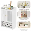 Estante de almacenamiento de pared Amazon transfronterizo, gabinete de baño multicapa de pared con persianas, estante de almacenamiento para lavabo