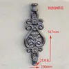Accesorios de Hierro Forjado Accesorios de Arte de Aluminio Imitación Puerta de Hierro Flores Decorativas Placa Base Cuadrada Soldable Cabeza de Flor para Puerta Flor de Hierro Lámina de Hierro Flor