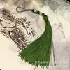 Directo de fábrica 12CM borla vertical de longevidad borla diy colgante de abanico antiguo Hanfu cheongsam solapa de presión oreja colgante