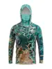 Ropa de Pesca de Manga Larga Transpirable con Protección Solar Camiseta Camuflaje Estampado de Verano Ropa de Pesca Transfronteriza