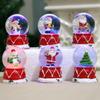 Presentes de Natal para Crianças Decoração de Natal Enfeites Luminosos Presentes de Natal de Resina Decoração de Bola de Cristal Suprimentos
