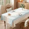Mantel Floral Estacional Pastoral, Impermeable, Resistente al Aceite, Mantel de Comedor sin Lavado, Nuevo Modelo 2025, Lujo Ligero, Mantel de Mesa de Café de Gama Alta