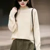 Suéter Camada Base Gola Alta Meia-Calça de Pelo de Guaxinim, Macio e Amigo da Pele Como uma Nuvem, Versátil para Outono e Inverno, Tricô de Estilo Preguiçoso Atacado