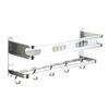 Estante de Almacenamiento para Baño Espesor de Aluminio Espacial Estante de Almacenamiento Colgador Espacio de Baño Aluminio Espacial Colgador de Almacenamiento sin Taladro Colgador Colgador Colgador