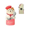 Ímã de Geladeira Gato Japonês Zakka de Mercearia Decorações Artesanais Fofas Pão Loja de Café Decoração Pequenos Enfeites de Resina