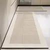 Tapete de Piso de Cozinha Estilo Minimalista, Simples para Casa, Absorvente de Água e Óleo, Antiderrapante, Tapete de Piso de Lama Diatomácea Resistente a Manchas e Fácil de Limpar para Banheiro
