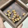 Árbol de sándalo natural, cuentas auspiciosas para deseos, relleno de oro, pulsera de cuentas DIY, accesorios de joyería hechos a mano con cuentas