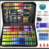 Stock Listo Juego de Kit de Costura al por Mayor para Hogar DIY Juego de Herramientas de Costura Portátil Amazon Juego de Caja de Costura para el Hogar