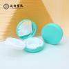 Fábrica de Origen Azul Artesanal Mini Caja de Cojín de Aire Paquete de Muestras Caja de Maquillaje Compacto BB Cream Air Cushion Caja de Polvo Compacto Caja de Rubor Paquete