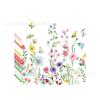 Plato de Papel, Vaso de Papel, Banderín con Diseño Floral de Primavera, Mariposa y Lavanda - Set de Decoración para Fiesta