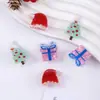 Serie Navideña Linda Transfronteriza Pinzas Planas Pequeñas, Cajas de Regalo de Árbol de Navidad, Gorros de Navidad, Pinzas para el Cabello, Accesorios para el Cabello de Fiesta Navideña