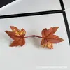 Folhas Simuladas com Cores Ricas, Novas Folhas de Bordo para Fotografia, Adereços de Decoração para Casamentos ao Ar Livre, Artesanato Atacado de Folhas Artificiais